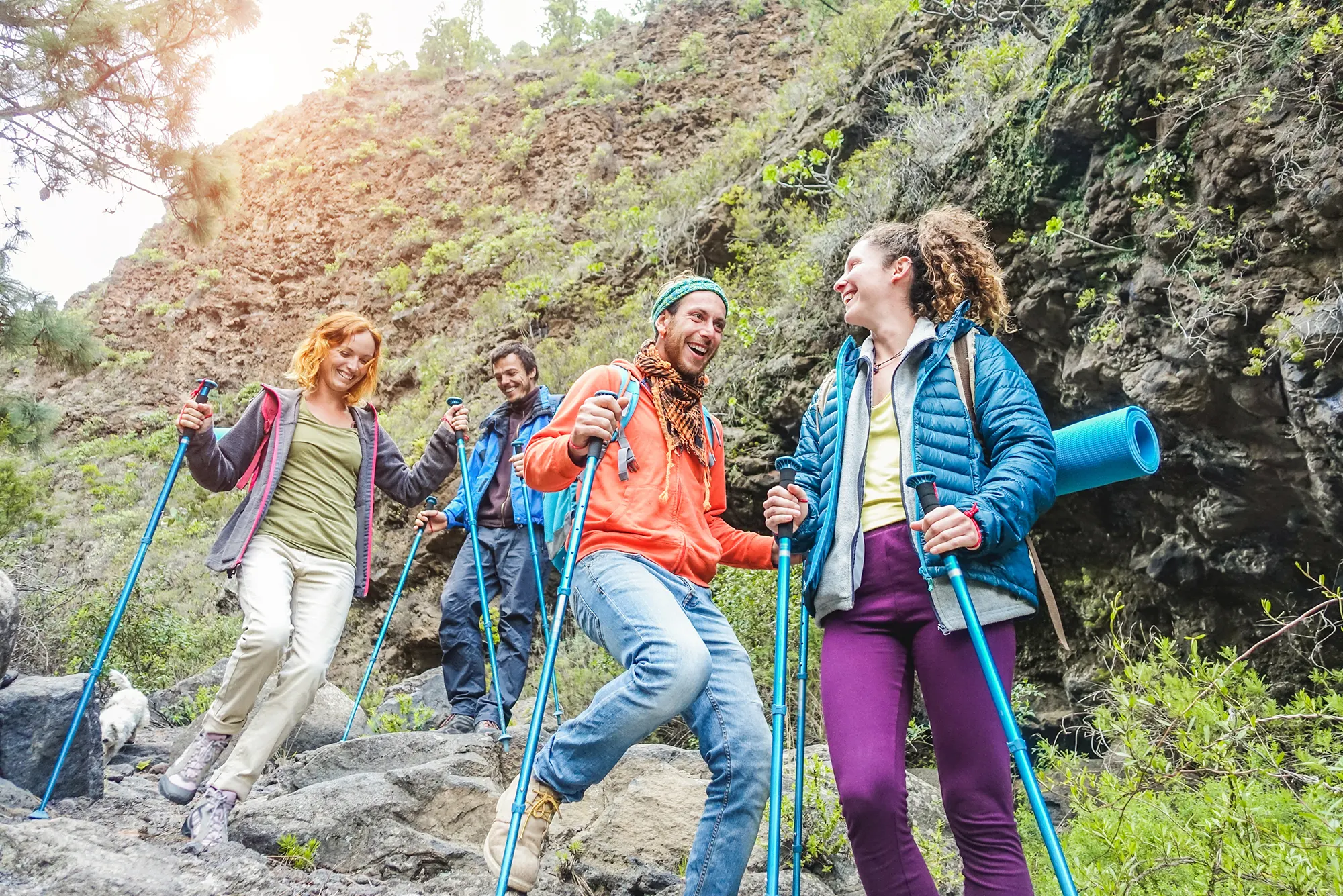 Excursionistas en la montaña palentina